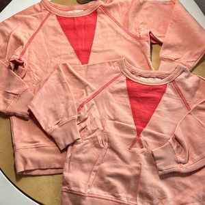 Kid + kind organic stitched crewneck